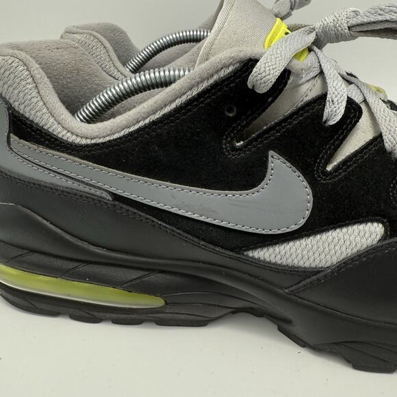 Size 11 - Nike Air Max 94 Men’s Wolf Grey Black Volt Custom AV2300-001 - Picture 3 of 9